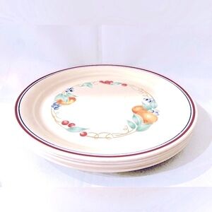 6 Corelle Corning Abundance dinner 10.5” plates (6 pieces)